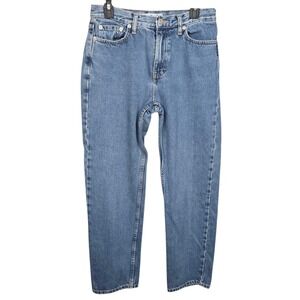 Y2K Tommy Hilfiger Jeans Vintage Blue Denim High Rise Mom Jeans Womens 10